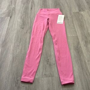 lululemon pink blossom align leggings 28”